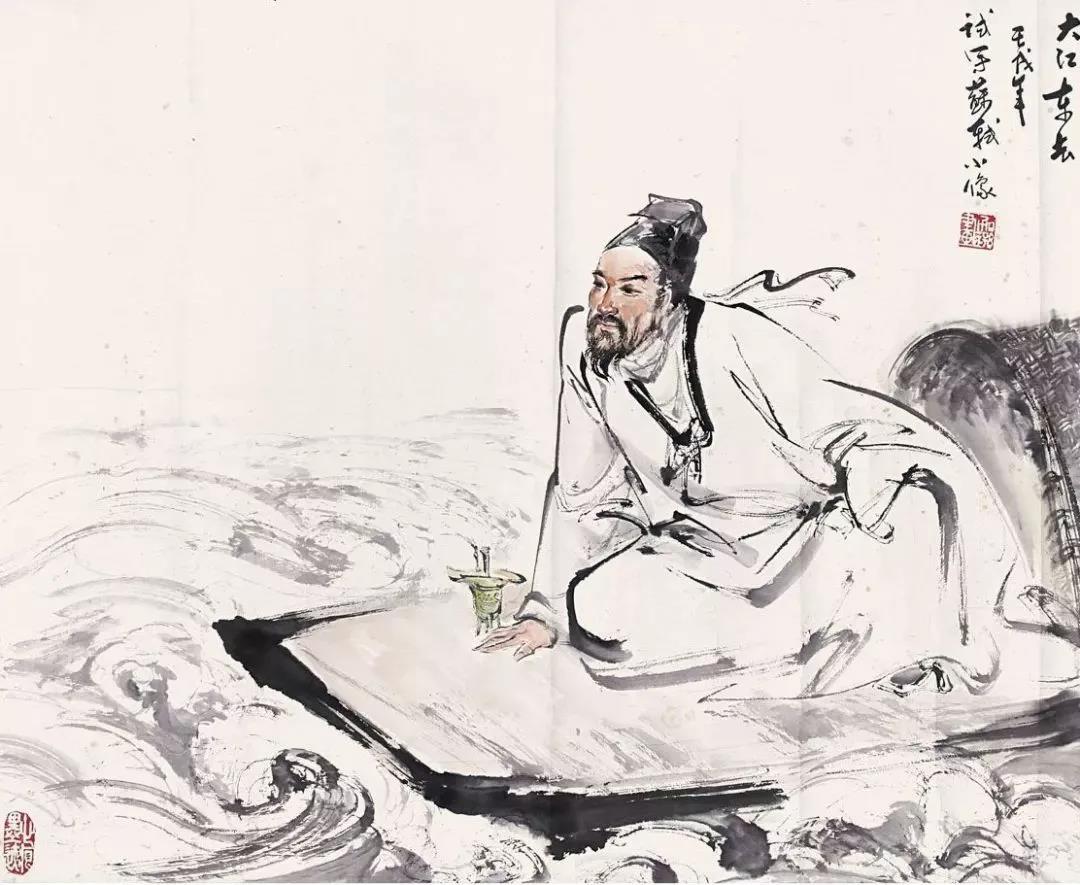 苏轼喝酒古画 苏轼喝酒古画