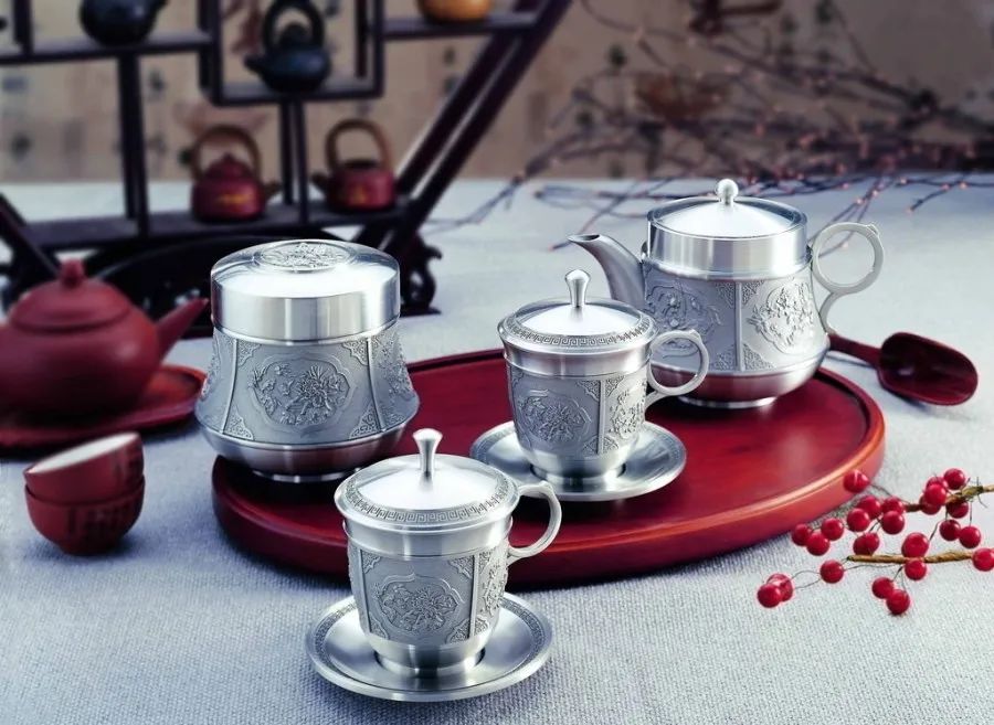 当千锤百炼的雪花银，遇上茶具