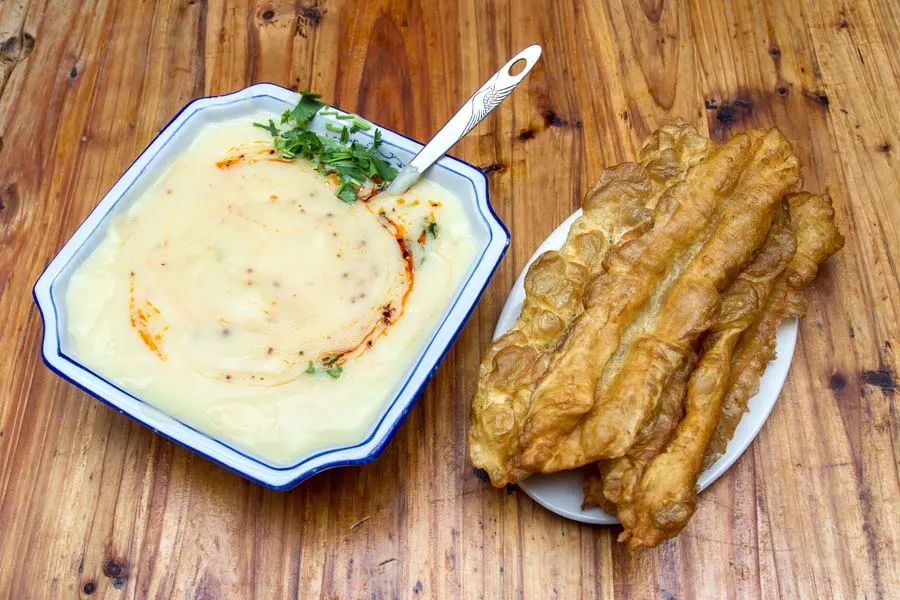 稀豆粉配油条