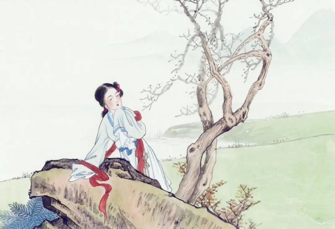 盛妆华服的美女