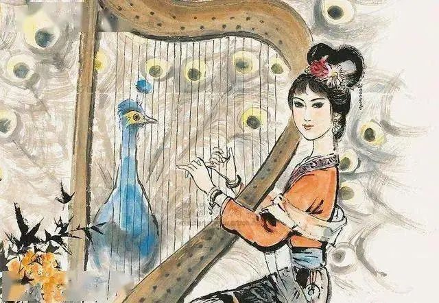 弹箜篌 弹箜篌