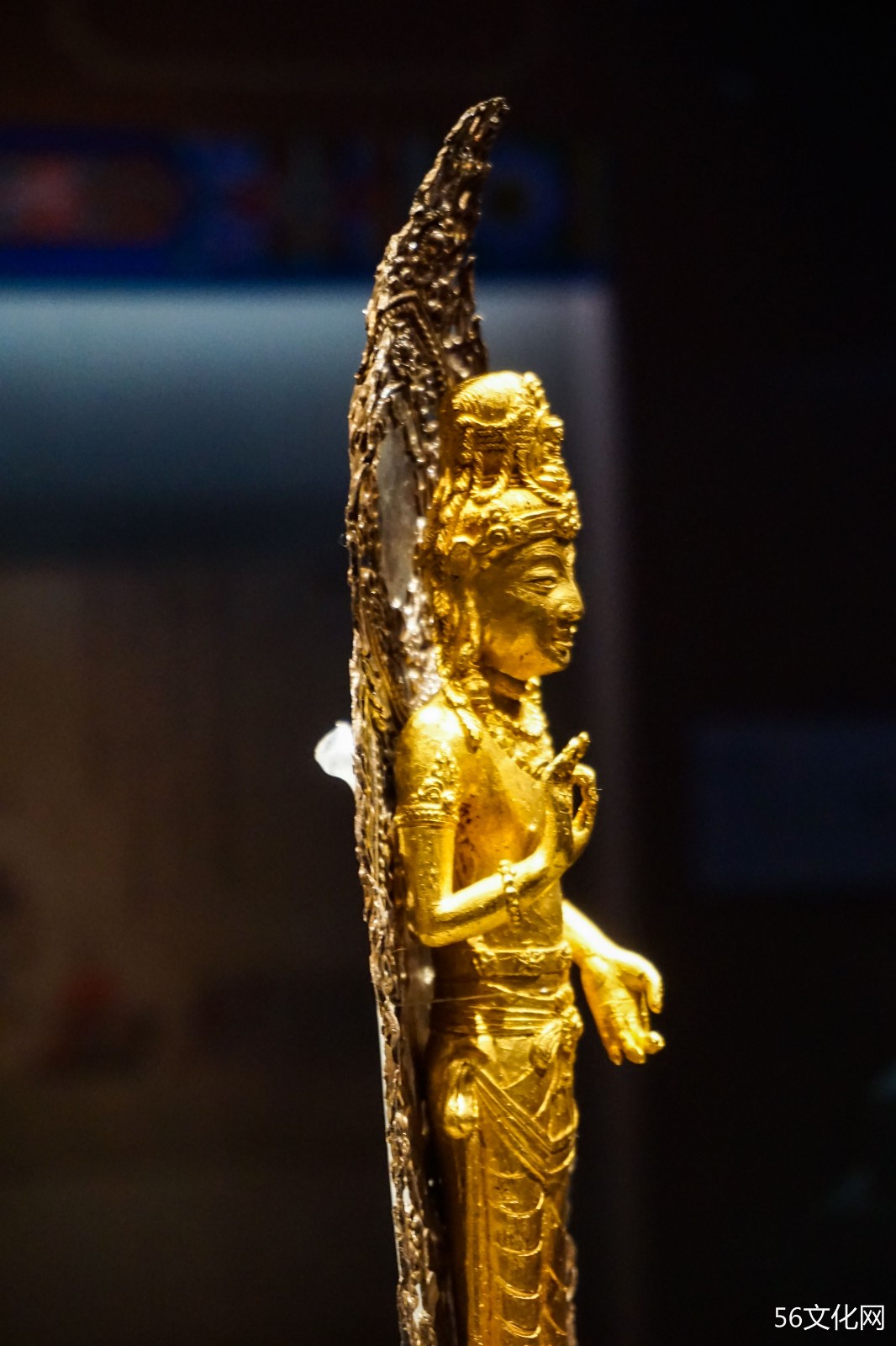 宋朝银背光金阿嵯耶观音立像 宋朝银背光金阿嵯耶观音立像