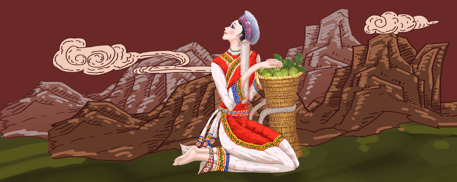 哈尼族插画.jpg