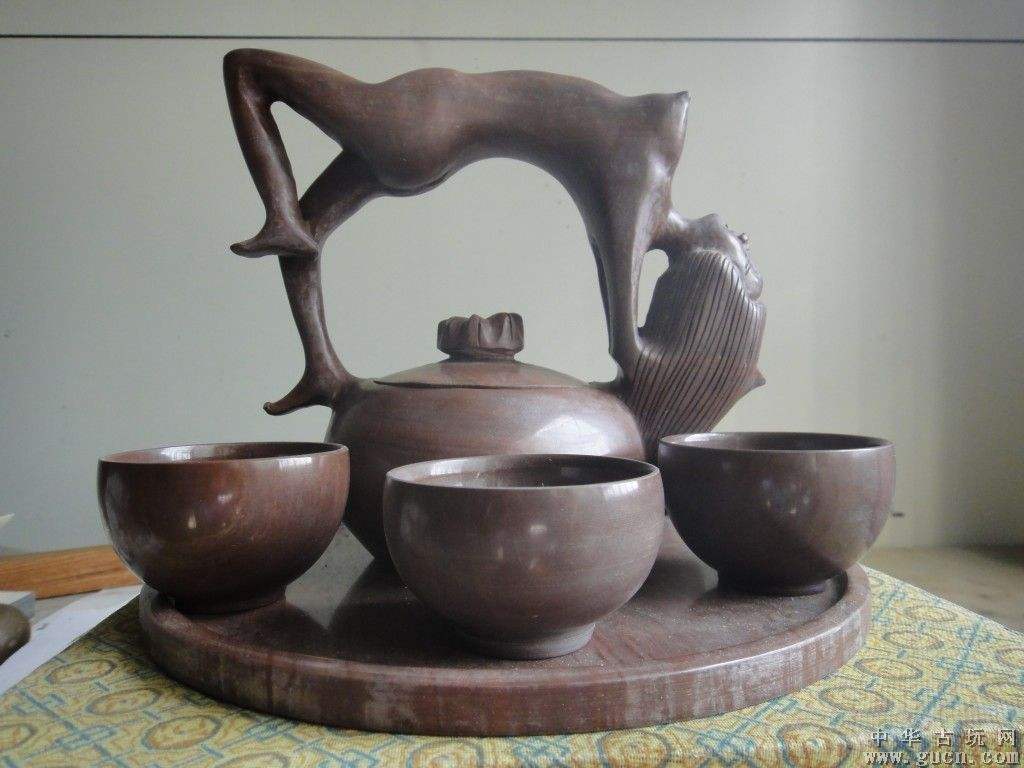 木鱼石茶具